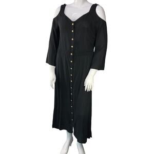 Soft Surroundings Women Size LT Tall Brigette Cold Shoulder Maxi Dress BRAND NEW